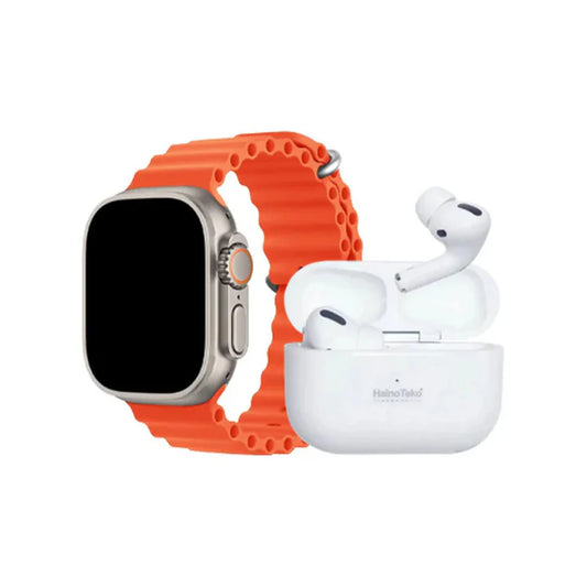 i20 Ultra Max Smart Watch With 7 Straps + Free Earbuds
